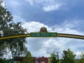 The entrance sign to the Sesame Street area at Seaworld in Orlando, Florida