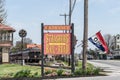 Entrance Sign to the Strasburg Rail Road Train Station Royalty Free Stock Photo