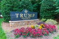 Entrance sign to Trump National Golf Club Charlotte