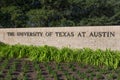 Entrance Sign to the University of Texas