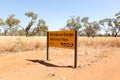 Entrance sign Windjana Gorge