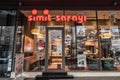 Entrance of the Simit Sarayi of Belgrade. Recently opened in Serbia, Simit Sarayi is the biggest fast food, bakery chain of Turkey