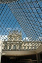 Entrance space of Louvre Museum, Paris Royalty Free Stock Photo