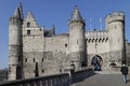 Entrance of the Steen Castle on banks of Schelde river in Antwer