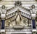 Entrance Stone Mary Basilica Notre Dame de Fourviere Lyon France