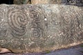 Entrance stone in Newgrange Royalty Free Stock Photo