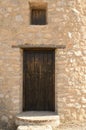 Entrance of stone windmill