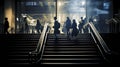 entrance subway stairs Royalty Free Stock Photo