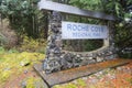 Roche Cove Regional Park Entrance Table near Sooke British Columbia Canada