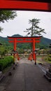Entrance of Taikodani Inari Shrine in Tsuwano Royalty Free Stock Photo
