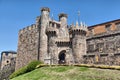 Entrance of Templar castle in Ponferrada Royalty Free Stock Photo