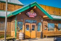 Entrance of the Texas Roadhouse restaurant Royalty Free Stock Photo