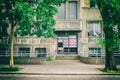 Entrance to abandoned building Royalty Free Stock Photo