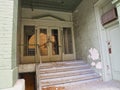 Entrance to an abandoned rooming house in WV USA Royalty Free Stock Photo