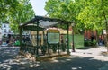 Entrance to the Abbesses Metro station at Montmartre - Paris, France Royalty Free Stock Photo