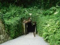 Entrance to the adit of a gold mine in ZÃâoty Stok, Poland