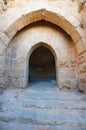 Entrance to Ajloun castle in Ajloun, Jordan.