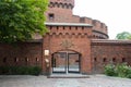Entrance to Amber Museum or fortification bastion tower Dohna, Kaliningrad, Russia Royalty Free Stock Photo