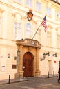 Entrance to American Embassy in Prague