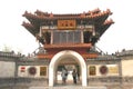 Entrance to Ancient Asian temple.