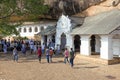 At the entrance to the ancient Buddhist temple. Dambulla, Sri Lanka Royalty Free Stock Photo