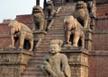 Entrance to ancient Buddhist temple Royalty Free Stock Photo