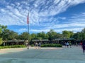 The entrance to Animal Kingdom at  Walt Disney World  in Orlando, Florida Royalty Free Stock Photo