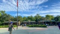 The entrance to Animal Kingdom at  Walt Disney World  in Orlando, Florida Royalty Free Stock Photo