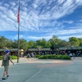 The entrance to Animal Kingdom at Walt Disney World in Orlando, Florida Royalty Free Stock Photo