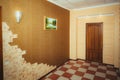 Entrance to the apartment. Grand design - corridor and main door Royalty Free Stock Photo