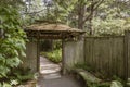 Entrance to Asticou Azalea Garden Royalty Free Stock Photo