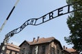 Entrance to Auschwitz concentration camp. Poland