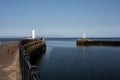 Entrance to Ayr Harbour in South West Scotland Royalty Free Stock Photo