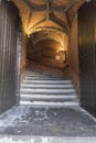 Entrance to the Basilica of the Holy Blood Bruges Royalty Free Stock Photo