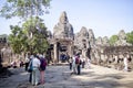 Entrance To Bayon Temple, Cambodia.