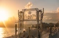 Entrance to the beach in Nice Royalty Free Stock Photo