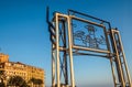 Entrance to the beach in Nice Royalty Free Stock Photo