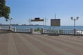 Entrance to the beach of sanatorium Pine Grove in the resort town of Gelendzhik, Krasnodar region, Russia