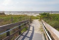 Entrance to the beach at Sanibel Island, Florida Royalty Free Stock Photo