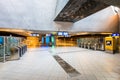 Entrance to Blaak Train and Subway Station in Rotterdam Netherlands