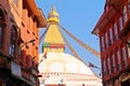 Entrance to Boudha Stupa Royalty Free Stock Photo