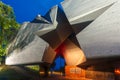 Entrance to Brest fortress at night, Belarus Royalty Free Stock Photo