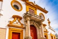 Entrance to the bullring of Seville in Andalusia, Spain