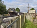 The Entrance to the Caledonian Railways Bridge of Dun Railway Station,.