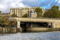 Entrance to Canal Saint-Martin from river Seine cruise, Paris Royalty Free Stock Photo