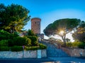 Entrance to Carrer Castell de Bellver, Palma de Mallorca: A glimpse of the rich history and architecture of Spain's Balearic