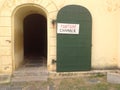 Entrance to castle of good hope torture chamber Royalty Free Stock Photo