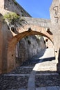 Entrance to the castle of Scilla, Calabria, southern Italy Royalty Free Stock Photo