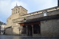 Entrance To The Cathedral Of Jaca Of Roman Style Dating In The XI Century In Jaca. Travel, Landscapes, Nature, Architecture. Royalty Free Stock Photo