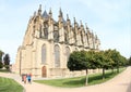 Entrance to Cathedral of St. Barbara Royalty Free Stock Photo